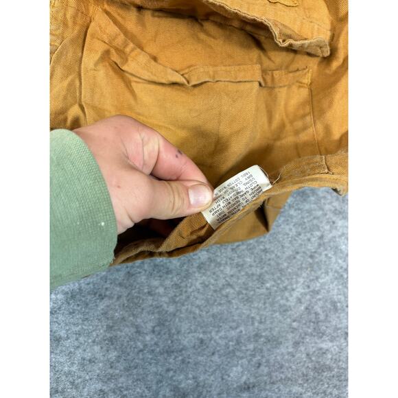 Vintage 90s Black Sheep Vest Men Large Brown Full Zip Utility Outdoor Fishing - Picture 5 of 9